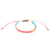 Handmade Color Rope Women's Bracelet With Rainbow Color And Handwoven Design