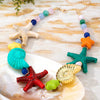 Handmade Colorful Oceanthemed Resin Pendant Necklace With Starfish Conch And Shell Designs On An Alloy Chain For Women