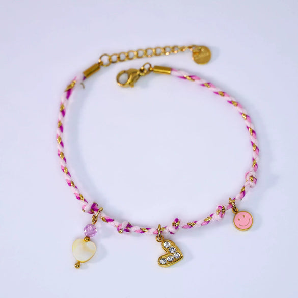 Handmade Colorful Rope Titanium Steel Ins Style Electroplated Natural Stone Necklace