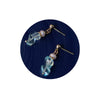 Handmade Copper Drop Earrings With Natural Gravel Freshwater Pearls For Women Simple Fashion Style