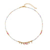 Handmade Copper Geometric Beaded Necklace For Women