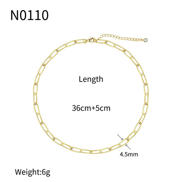Handmade Copper Plated Real Gold Geometric Style Women's Retro Necklace Jewelry Wholesale