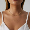 Handmade Copper Plated Real Gold Geometric Style Women's Retro Necklace Jewelry Wholesale