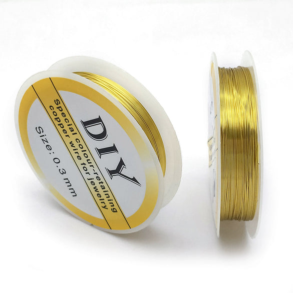 Handmade Copper Wire Bracelet With Gold Wire Cord Pattern Electroplating Process