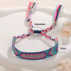 Handmade Cord Bracelet With Rhombus Pattern Ethnic Retro Bohemian Style For Women