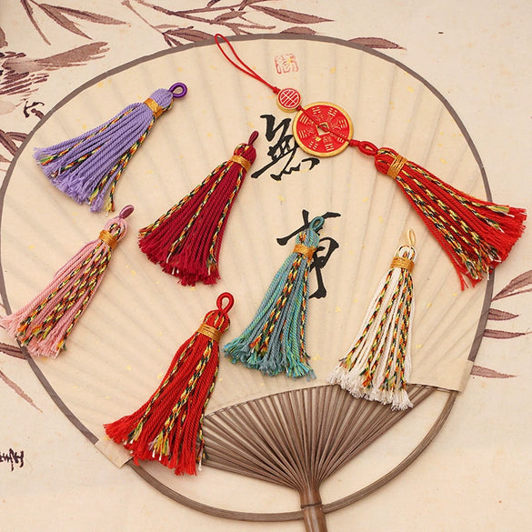 Handmade Cotton Thread Tassel Pendant Jewelry Accessories Ancient Minimalist Style