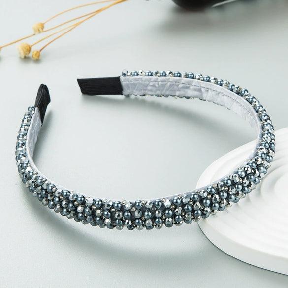 Handmade Crystal Baroque Light Luxury Geometric Women's Headband