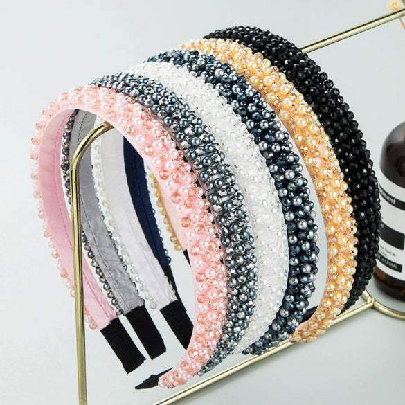 Handmade Crystal Baroque Light Luxury Geometric Women's Headband