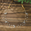 Handmade Crystal Floral Bridal Hair Band For Women Gold Retro Flower Wedding Hair Accessory