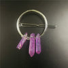 Handmade Crystal Hairpin For Women U Shaped Word Clip Hair Accessory With Triangle Circle Moon Design