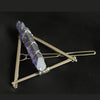 Handmade Crystal Hairpin For Women U Shaped Word Clip Hair Accessory With Triangle Circle Moon Design