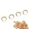 Handmade Diy Earrings Copper 14K Goldplated Inlaid Pearl Zircon Ear Buckle Ear Hook