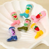Handmade Diy Jewelry Accessories Heartshaped Love Boots Charms With Dripping Oil Glass Beads