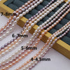 Handmade Diy Natural Freshwater Pearl Beads For Jewelry Necklace Accessories Strong Light Wholesale
