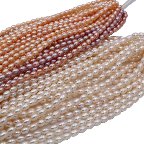 Handmade Diy Natural Freshwater Pearl Beads For Jewelry Necklace Accessories Strong Light Wholesale