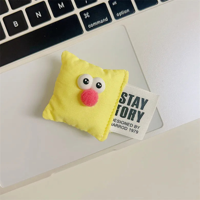 Color Block Plush Cartoon Style   Mobile Phone Holder