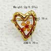 Handmade Dried Flower Epoxy Resin Printing Open Ring Stainless Steel Electroplated