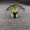 Handmade Dried Flower Necklace With Crystal Real Flower Pattern Organic Glass Pendant And Rope Chain Natural Style