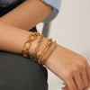 Handmade Electroplated Geometric Stainless Steel Women's Bracelet Jewelry