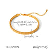Handmade Electroplated Geometric Stainless Steel Women's Bracelet Jewelry