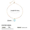 Handmade Electroplated Stainless Steel And Titanium Steel Heart Fruit Oil Drop Necklace For Women