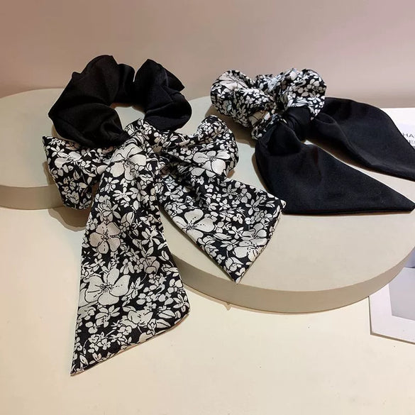 Handmade Fabric Bow Hair Rope For Women Sweet Style High Elasticity Headwear
