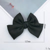 Handmade Fabric Bow Phone Case Accessories With Black Beaded Lobster Clasp And Handwoven Design