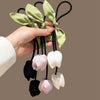 Handmade Fabric Flower Bud Tulip Tassel Hair Rope For Women