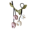 Handmade Fabric Flower Bud Tulip Tassel Hair Rope For Women