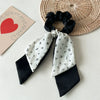 Handmade Fabric Fresh Style Floral Doublelayer Pony Tail Strap Hair Band Headwear For Women
