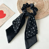 Handmade Fabric Fresh Style Floral Doublelayer Pony Tail Strap Hair Band Headwear For Women