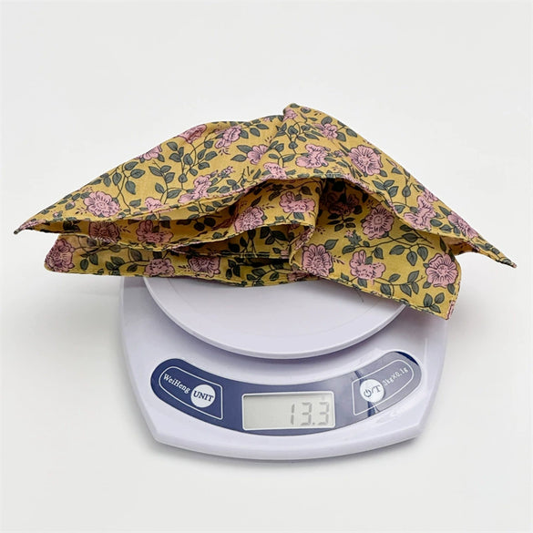 Handmade Fabric Square Scarf Scrunchie Hair Tie For Women Floral Oil Painting And Vacation Style