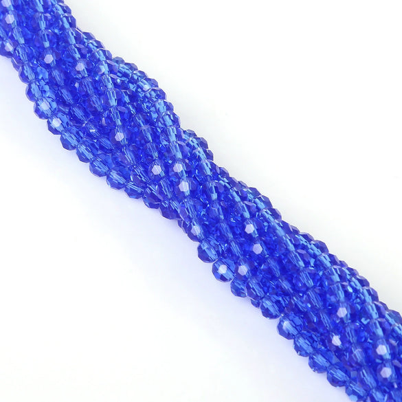 Handmade Faceted Crystal Glass Round Ball Loose Beads For Diy Accessories