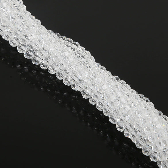 Handmade Faceted Crystal Glass Round Ball Loose Beads For Diy Accessories