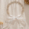 Handmade Fashion Women's Headwear Alloy Rhinestone Pearl Hair Band With Star Pattern For Wedding