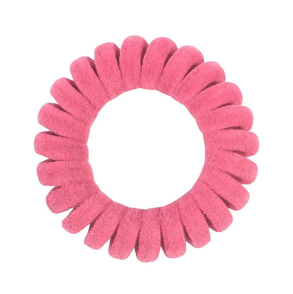 Handmade Flocked Cloth Phone Cord Hair Ties High Elastic Stretch Hair Bands Wholesale