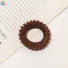 Handmade Flocked Cloth Telephone Line Hair Ties High Stretch Hair Rings For Girls Minimalist Hair Accessories
