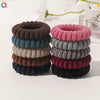 Handmade Flocked Cloth Telephone Line Hair Ties High Stretch Hair Rings For Girls Minimalist Hair Accessories