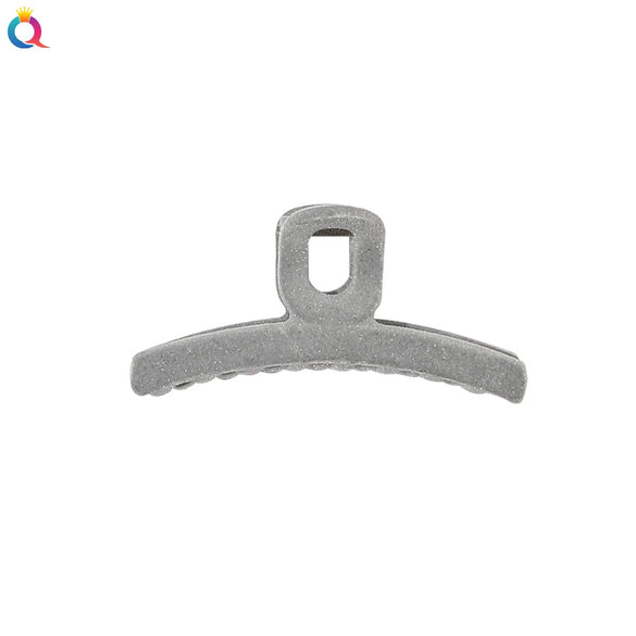 Handmade Flocked Geometric Resin Hair Claw Clip For Women Wholesale Hair Accessory