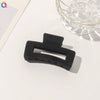 Handmade Flocked Geometric Resin Hair Claw Clip For Women Wholesale Hair Accessory