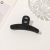 Handmade Flocked Geometric Resin Hair Claw Clip For Women Wholesale Hair Accessory