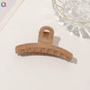Handmade Flocked Geometric Resin Hair Claw Clip For Women Wholesale Hair Accessory