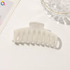 Handmade Flocked Geometric Resin Hair Claw Clip For Women Wholesale Hair Accessory