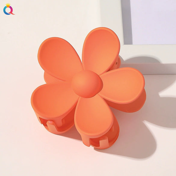 Handmade Floral Hair Claw Clip For Women Pastoral Plant And Flower Design Autumn Winter Hair Accessory