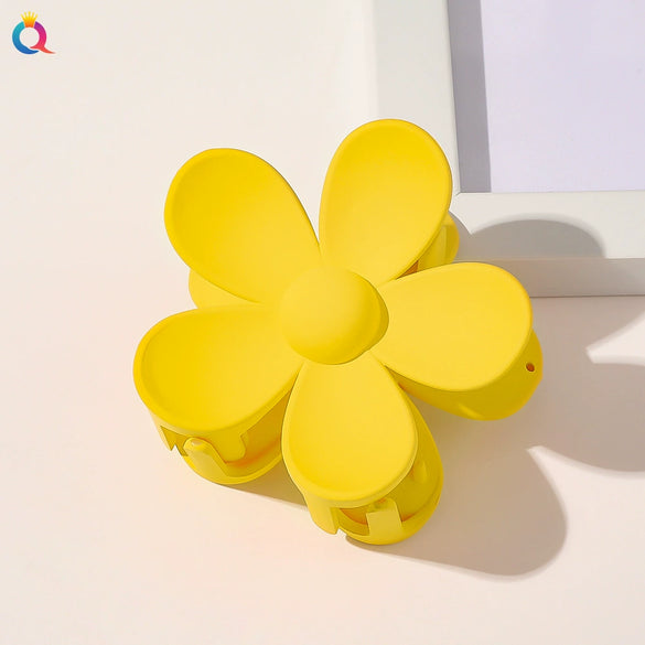 Handmade Floral Hair Claw Clip For Women Pastoral Plant And Flower Design Autumn Winter Hair Accessory