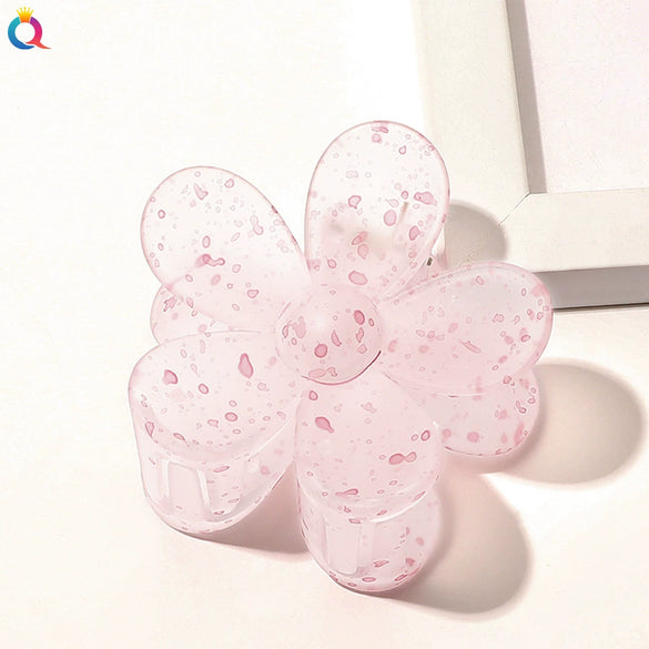 Handmade Floral Hair Claw Clip For Women Pastoral Plant And Flower Design Autumn Winter Hair Accessory