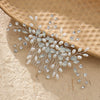 Handmade Floral Pearl Crystal Hair Comb Alloy Bridal Hair Accessory For Women Wholesale