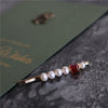 Handmade Freshwater Pearl And Zircon Side Clip Hairpin Simple Elegant Retro Style Women's Word Clip Hair Accessory