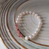 Handmade Freshwater Pearl Geometric Bracelet For Women Sweet Elegant Fashion Hand Jewelry