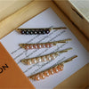 Handmade Freshwater Pearl Geometric Word Hair Clip For Women Elegant Natural Side Hairpin Accessory